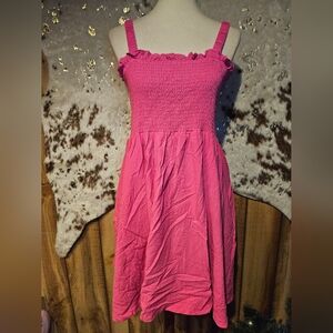 Juniors Large Pink Ruffled Dress